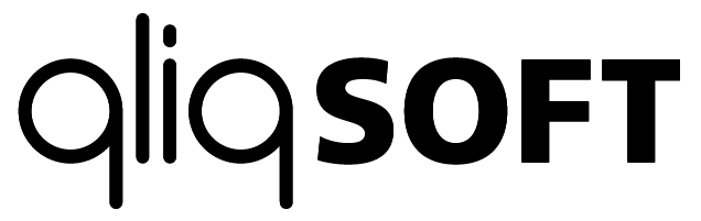 QliqSOFT Logo Black